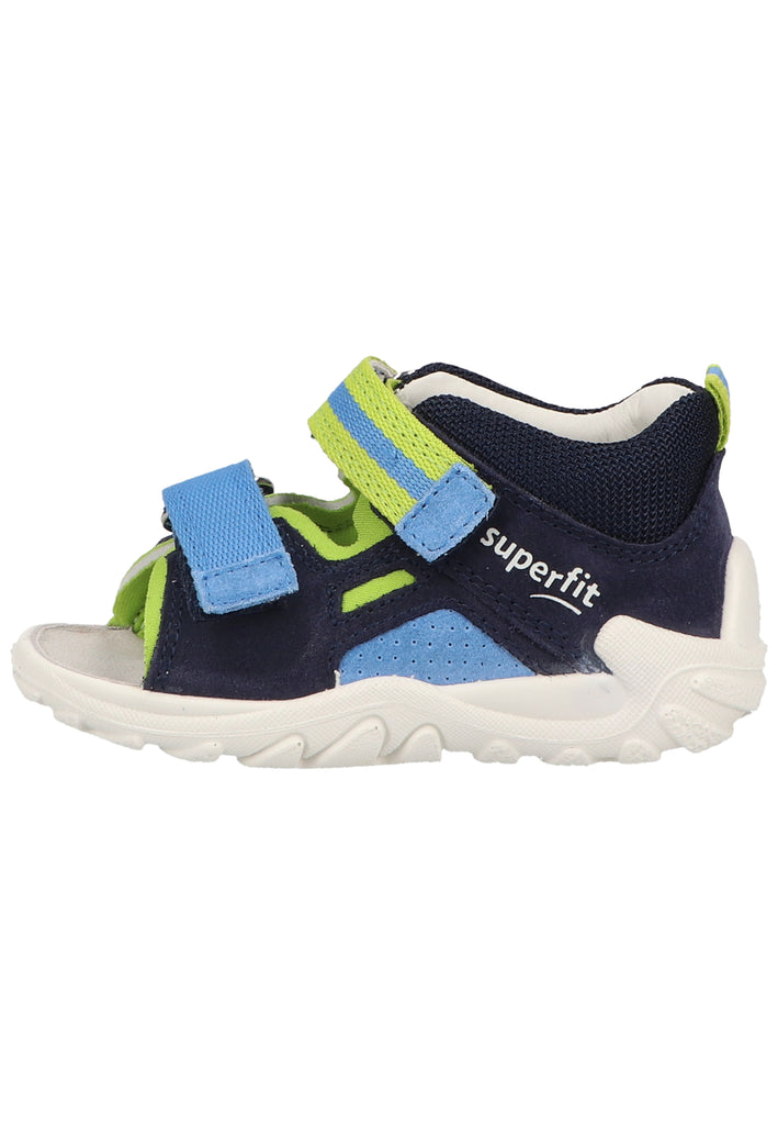 Superfit Sandalen Veloursleder/Textil Blau/Grün - surf4shoes