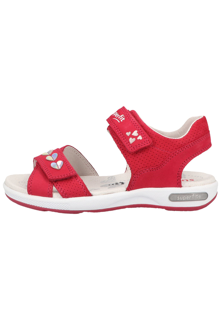 Superfit Sandalen Nubukleder Rot - surf4shoes