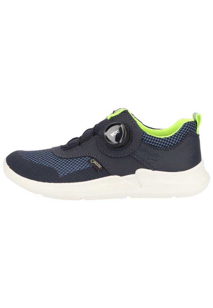 Superfit Sneaker Lederimitat/Textil Blau/Gelb - surf4shoes