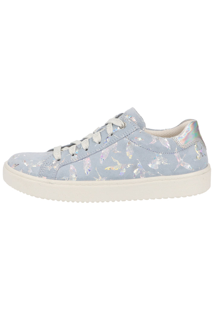 Superfit Sneaker Leder Hellblau/Silber - surf4shoes