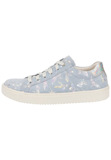 Superfit Sneaker Leder Hellblau/Silber - surf4shoes