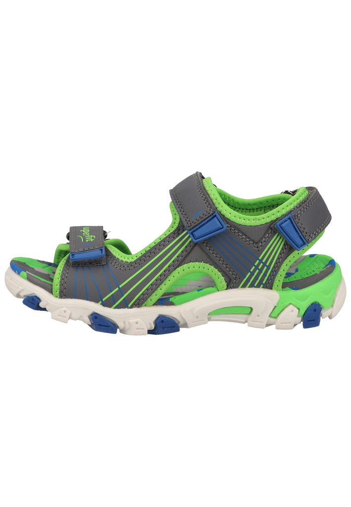 Superfit Sandalen Lederimitat/Textil Hellgrau - surf4shoes