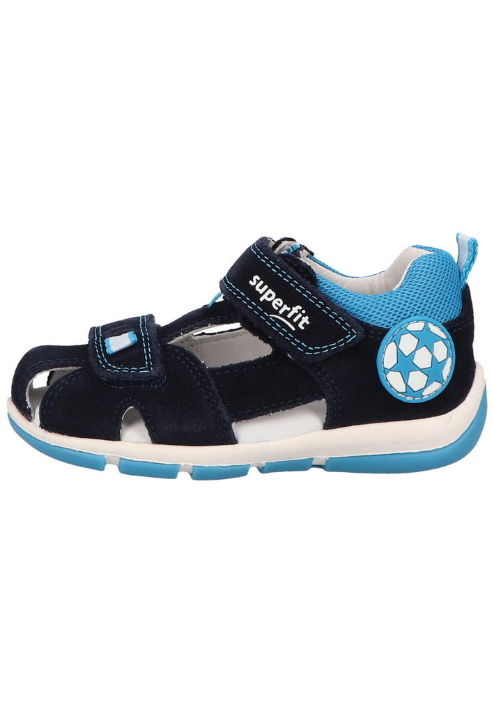 Superfit Halbschuhe Veloursleder/Textil Blau - surf4shoes