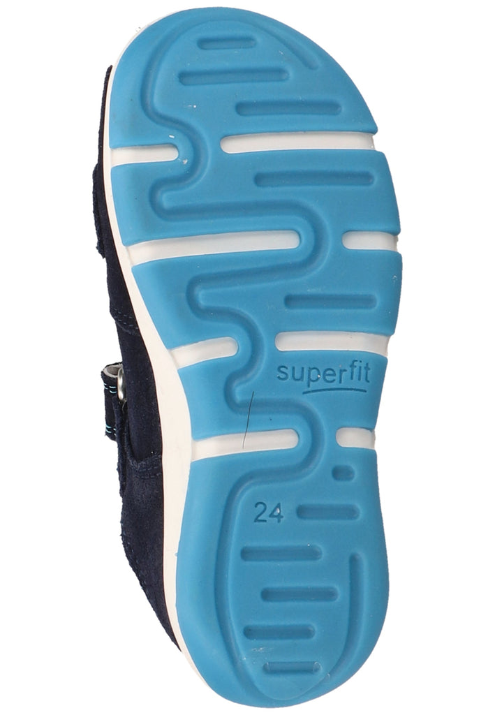Superfit Halbschuhe Veloursleder/Textil Blau - surf4shoes