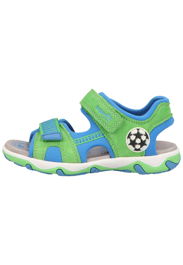 Superfit Sandalen Veloursleder/Textil Grün/Blau - surf4shoes
