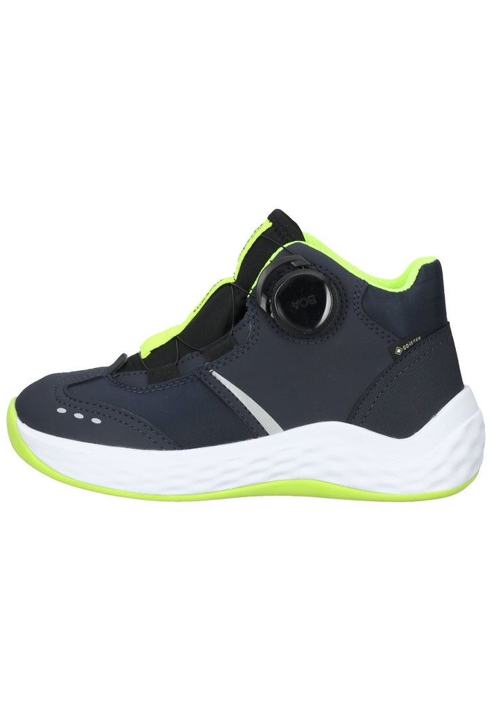 Superfit Sneaker Leder Blau/Gelb - surf4shoes