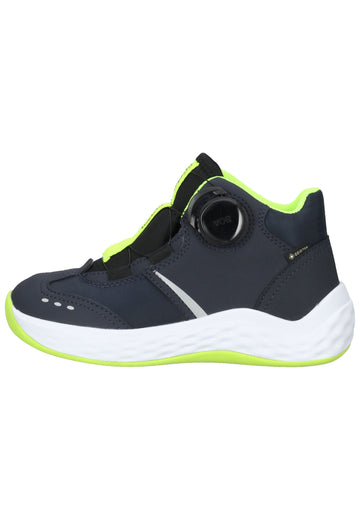 Superfit Sneaker Leder Blau/Gelb - surf4shoes