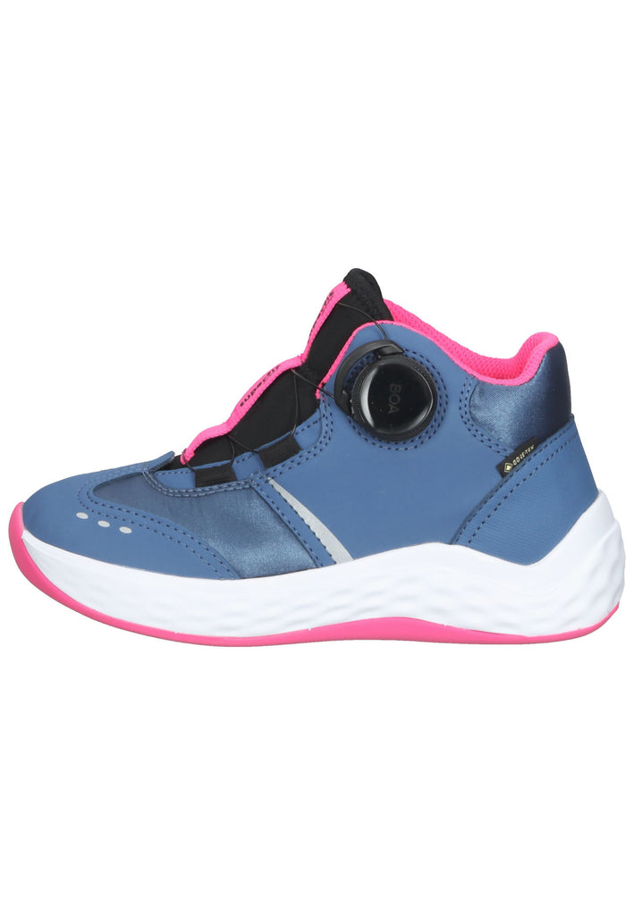 Superfit Sneaker Leder Blau/Pink - surf4shoes