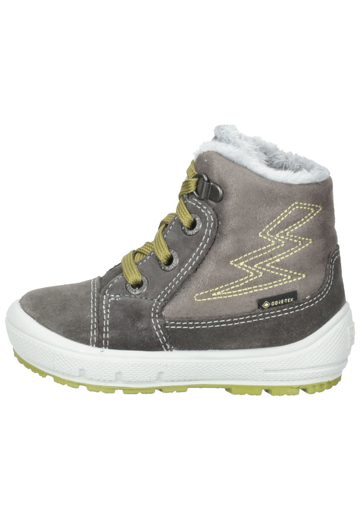 Superfit Sneaker Veloursleder Grau/Grün Warmfutter - surf4shoes