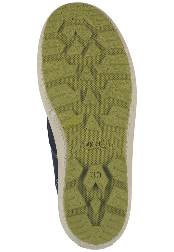 Superfit Stiefelette Leder/Synthetik Blau/Beige Warmfutter - surf4shoes