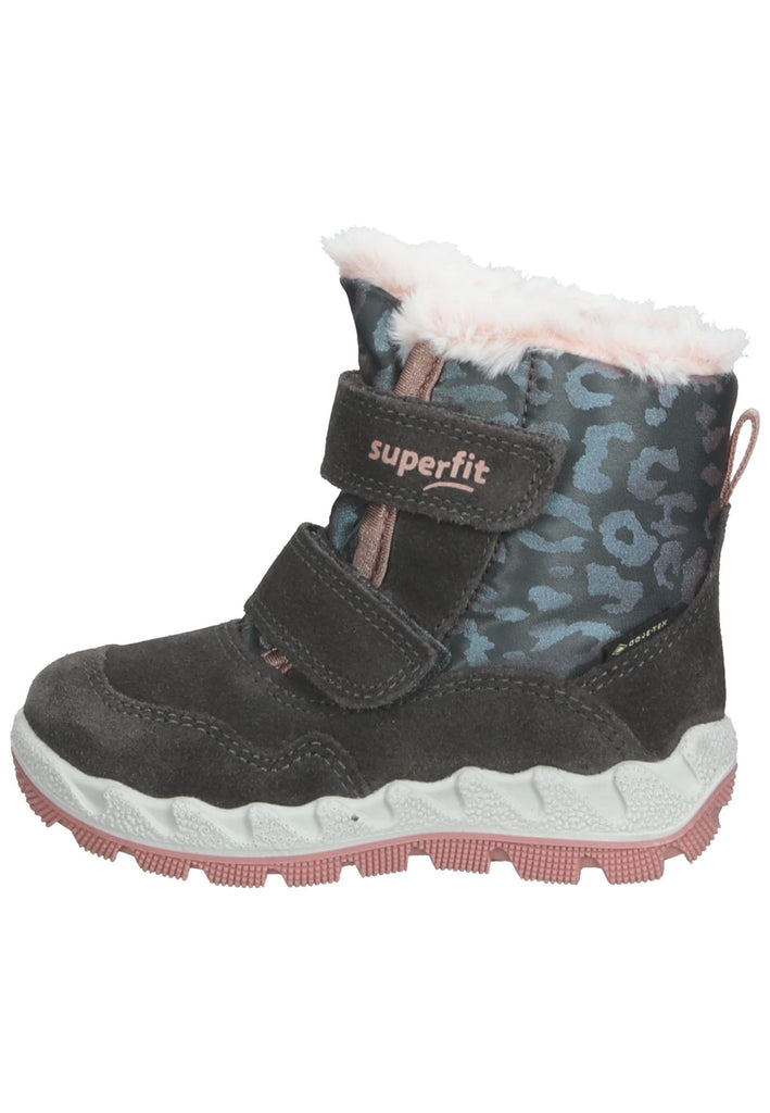 Superfit Stiefel Textil Grau/Rosa Warmfutter - surf4shoes