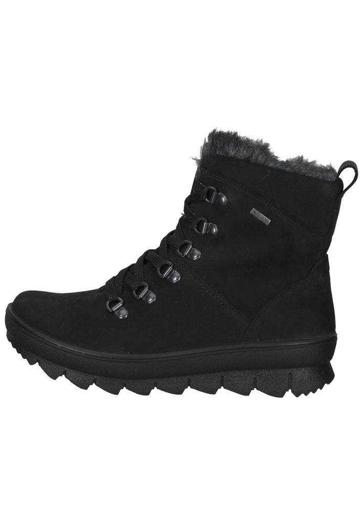 Legero Stiefelette Nubukleder Schwarz Warmfutter - surf4shoes