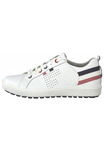 Jana Sneaker Leder/Synthetik Weiß kombi - surf4shoes