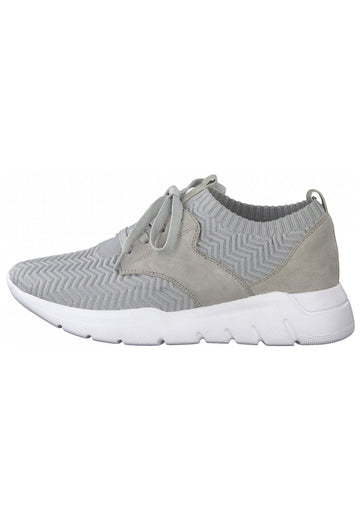 Jana Sneaker Leder/Textil Grau - surf4shoes