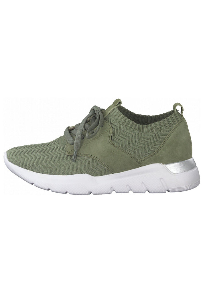 Jana Sneaker Leder/Textil Oliv - surf4shoes