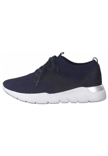 Jana Sneaker Leder/Textil Navy - surf4shoes