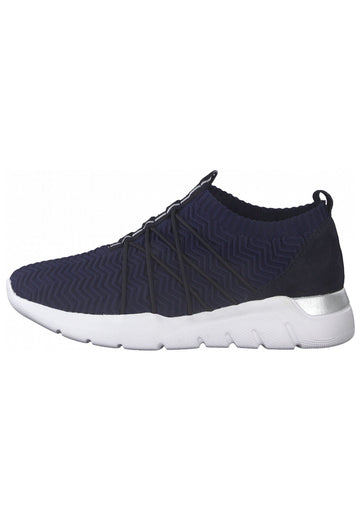 Jana Sneaker Leder/Textil Navy - surf4shoes