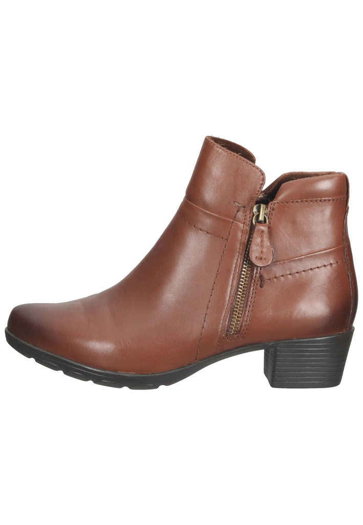 Jana Stiefelette Leder Cognac - surf4shoes
