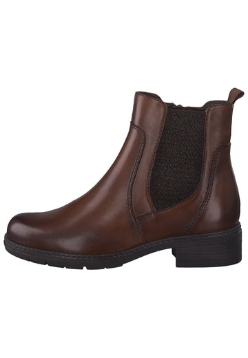 Jana Stiefelette Leder Cognac - surf4shoes