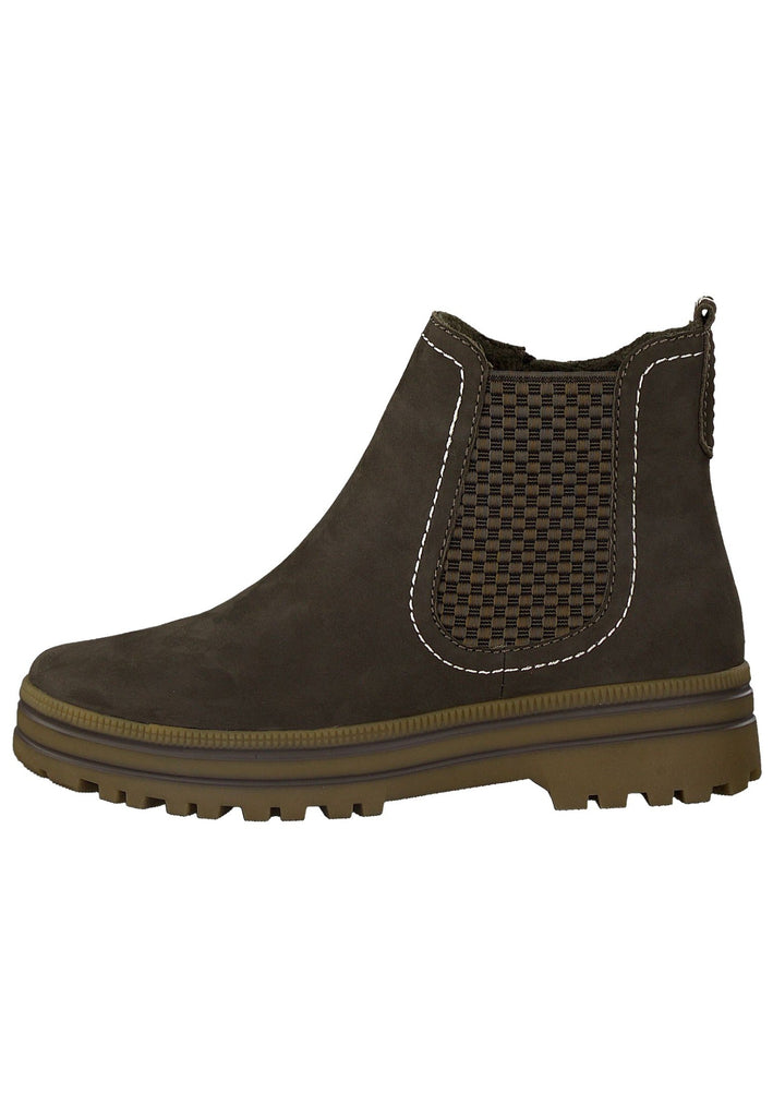 Jana Stiefelette Leder Khaki - surf4shoes