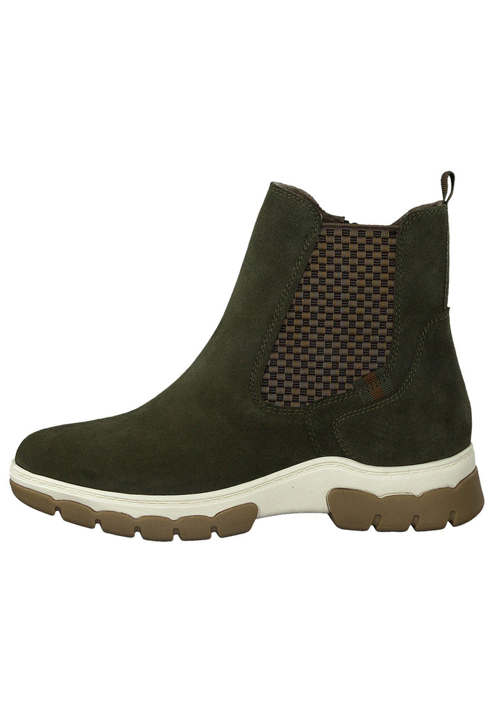 Jana Stiefelette Leder Khaki - surf4shoes