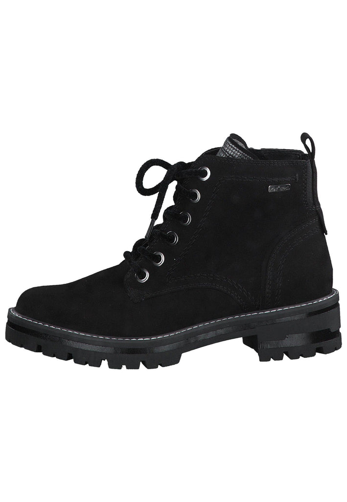 Jana Stiefelette Textil Schwarz - surf4shoes