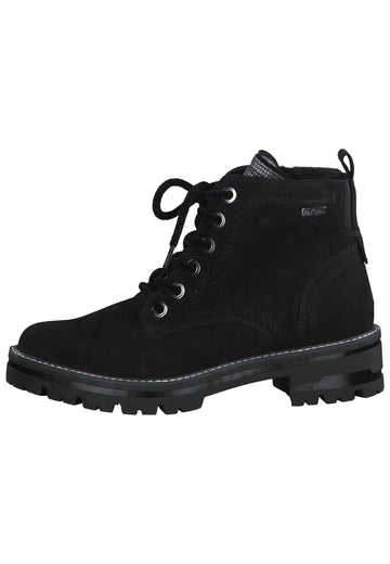 Jana Stiefelette Textil Schwarz - surf4shoes