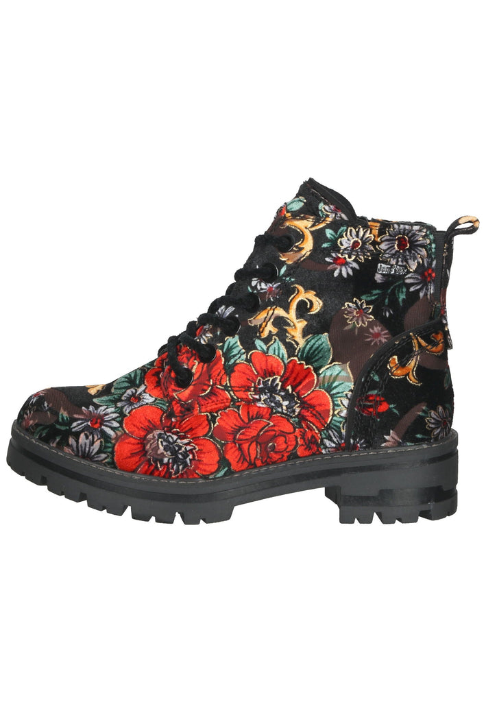 Jana Stiefelette Samt Mehrfarbig - surf4shoes
