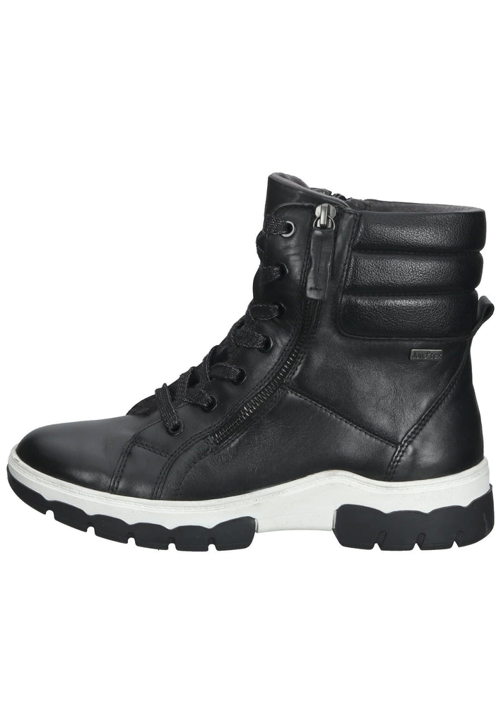 Jana Stiefelette Leder Schwarz - surf4shoes