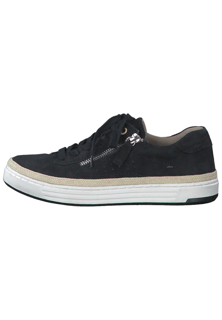 Jana Sneaker Leder Navy - surf4shoes