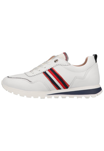 Salamander Sneaker Leder Weiß/Rot - surf4shoes