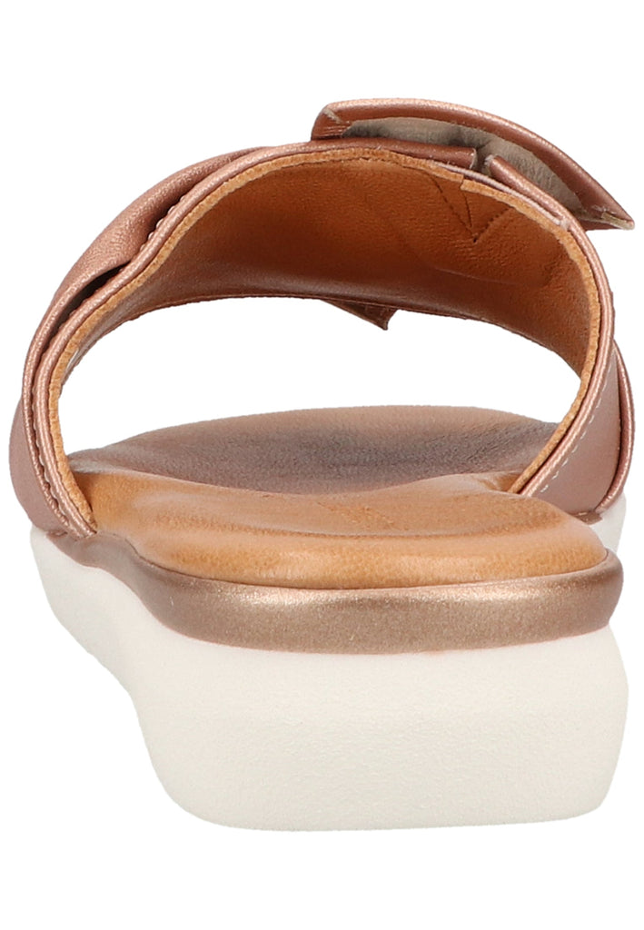 Salamander Pantoletten Leder Rosegold - surf4shoes