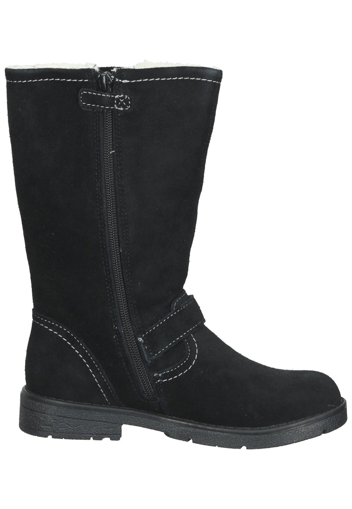 Lurchi Stiefelette Veloursleder Schwarz Warmfutter - surf4shoes