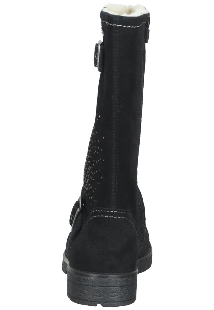 Lurchi Stiefelette Veloursleder Schwarz Warmfutter - surf4shoes