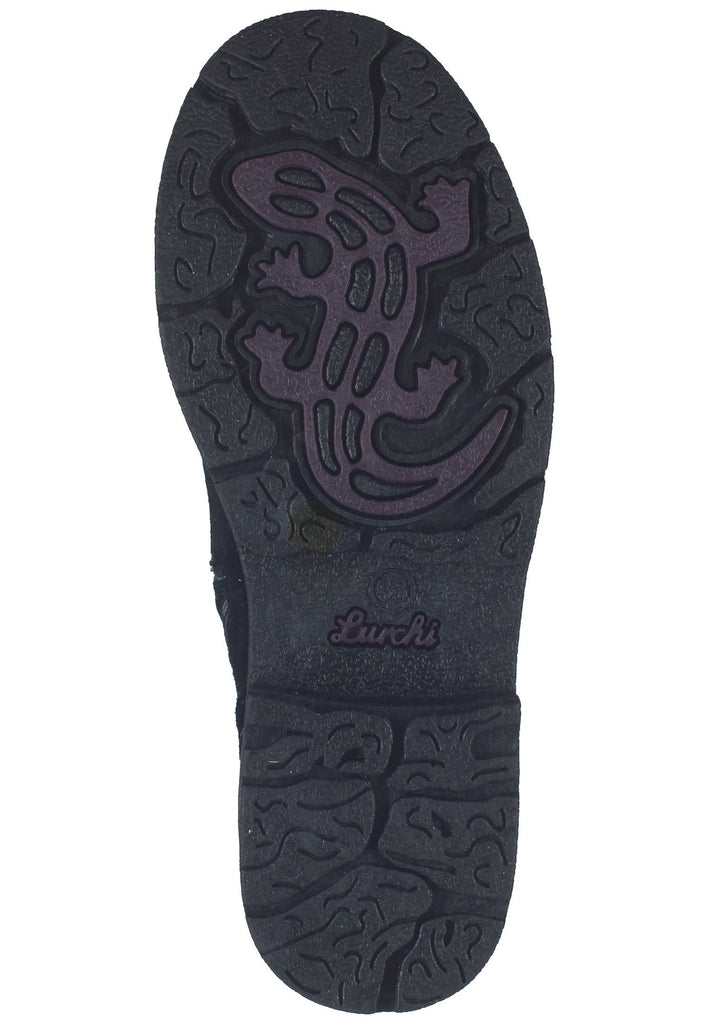 Lurchi Stiefelette Veloursleder Schwarz Warmfutter - surf4shoes