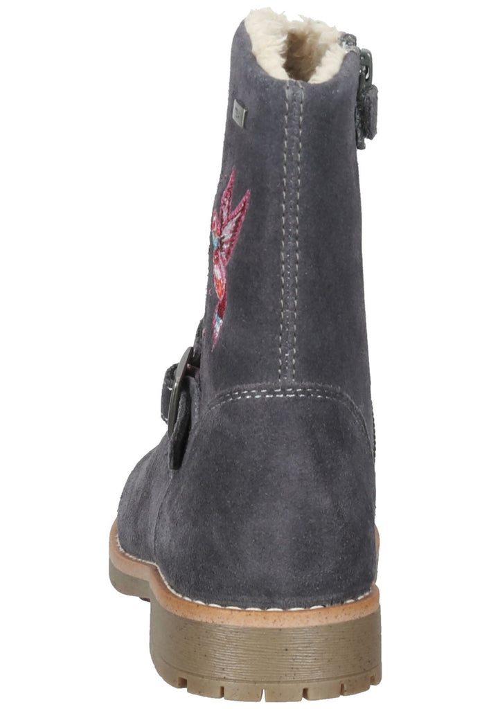 Lurchi Stiefelette Veloursleder Charcoal Warmfutter - surf4shoes