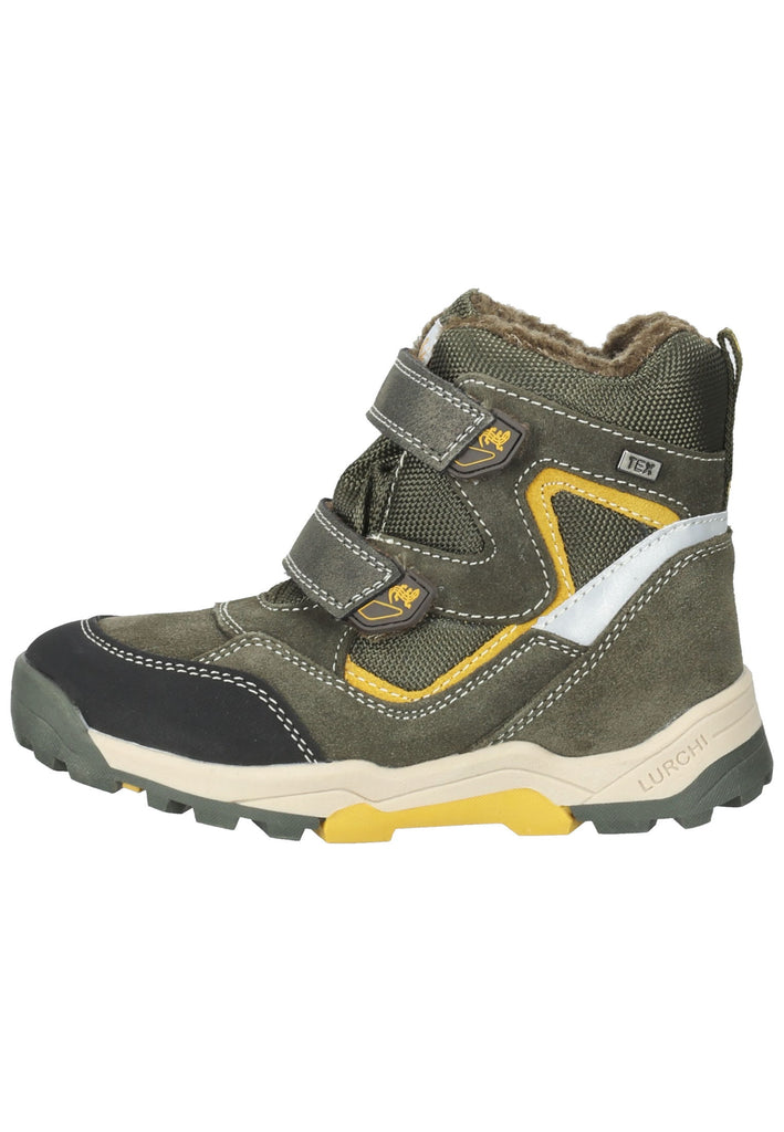 Lurchi Stiefelette Veloursleder Olive Warmfutter - surf4shoes
