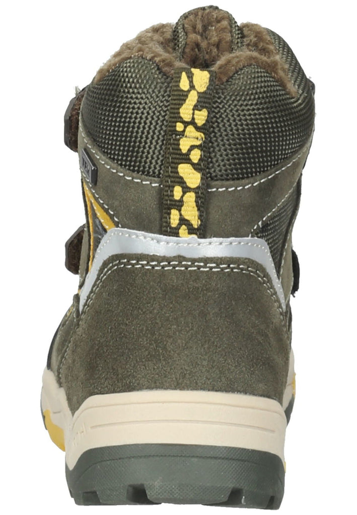 Lurchi Stiefelette Veloursleder Olive Warmfutter - surf4shoes