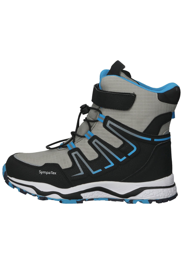Lurchi Stiefel Lederimitat Grau/Schwarz Warmfutter - surf4shoes