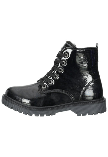 Lurchi Stiefelette Lederimitat Schwarz Lack - surf4shoes