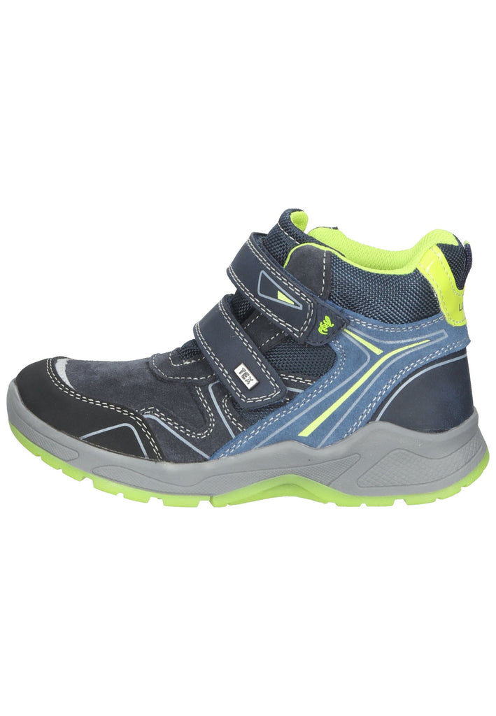 Lurchi Stiefelette Veloursleder Navy/LIme - surf4shoes