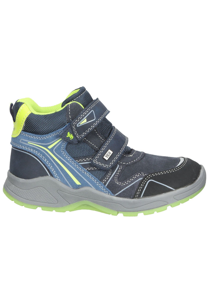 Lurchi Stiefelette Veloursleder Navy/LIme - surf4shoes