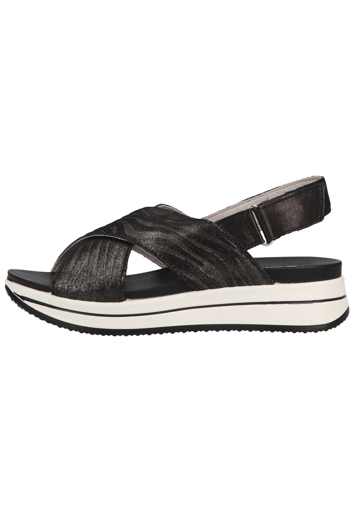 IGI&CO Sandalen Leder Schwarz/Weiß - surf4shoes
