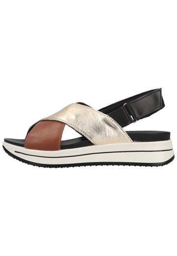 IGI&CO Sandalen Leder Schwarz/Braun - surf4shoes