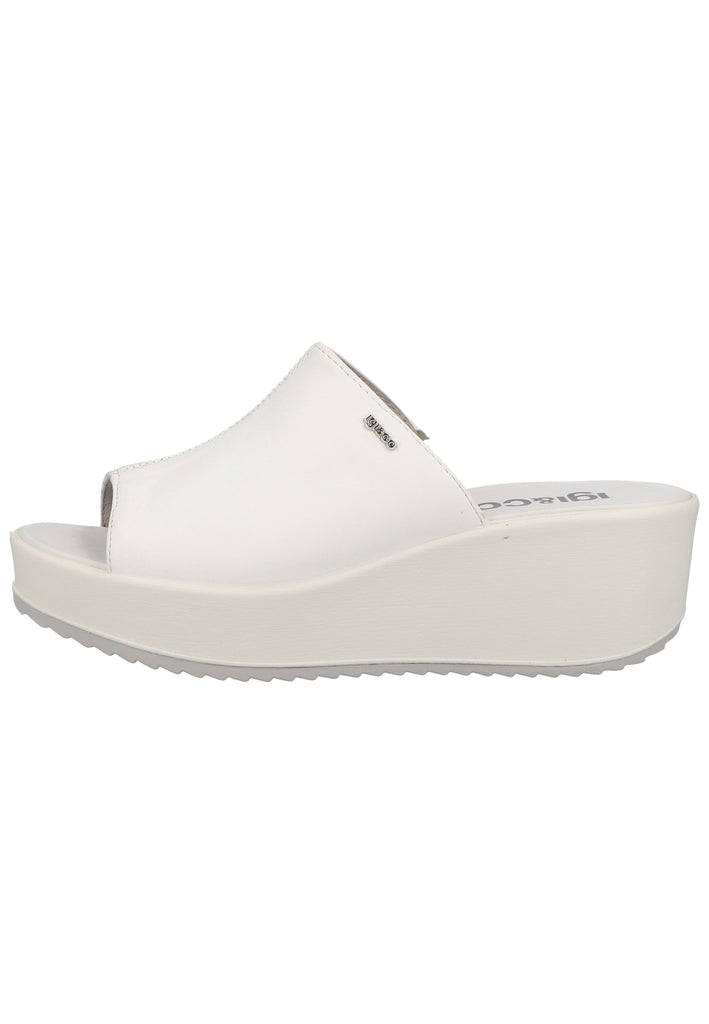 IGI&CO Pantoletten Nappaleder Weiß - surf4shoes