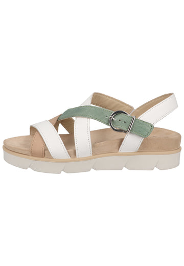 IGI&CO Sandalen Nappaleder Weiß/Grün - surf4shoes