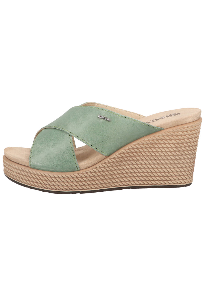 IGI&CO Pantoletten Leder Grün - surf4shoes