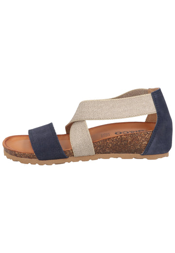 IGI&CO Sandalen Leder Blau/Silber - surf4shoes
