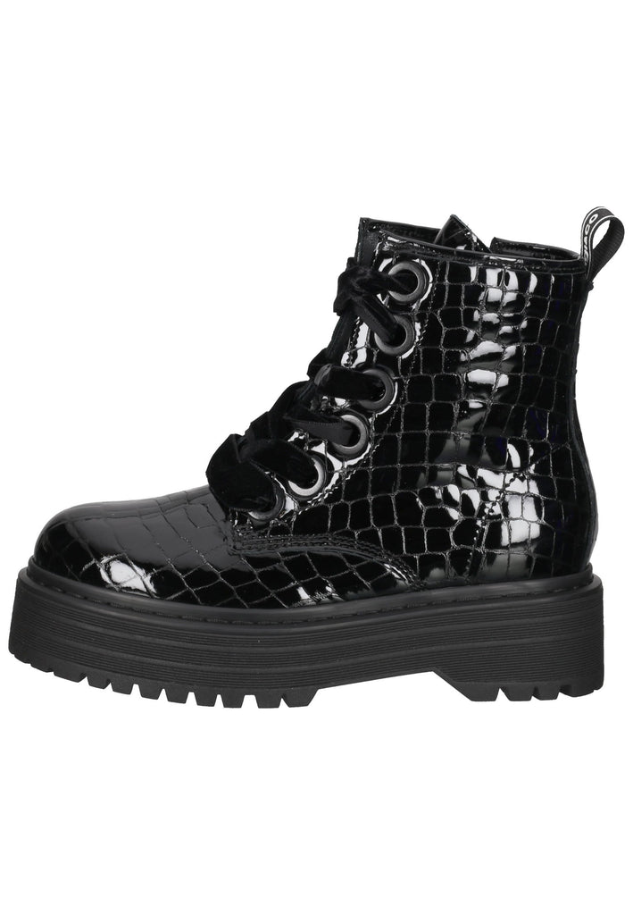 IGI&CO Stiefelette Lederimitat Schwarz Lack - surf4shoes