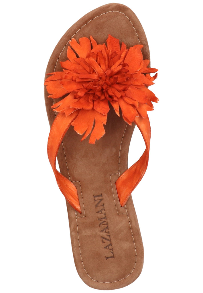 Lazamani Zehensteg Leder Orange - surf4shoes